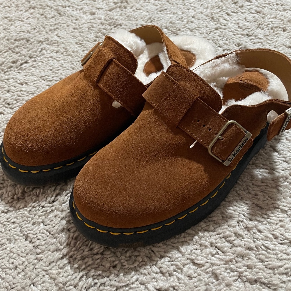 Dr. Martens Jorge Suede faux fur lined slingback